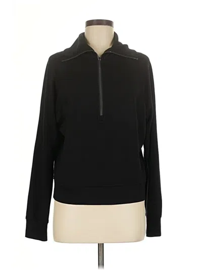 Pre-owned Danskin Fleece Jacket In Black