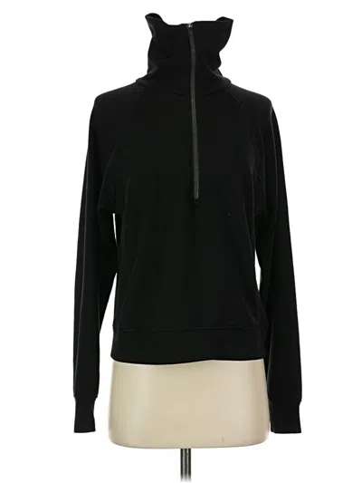 Pre-owned Danskin Fleece Jacket In Black