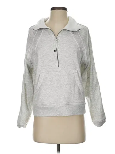 Pre-owned Danskin Fleece Jacket In Gray