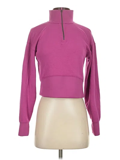 Pre-owned Danskin Fleece Jacket In Purple