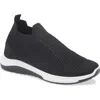 Danskin Flex Knit Sneaker In Black