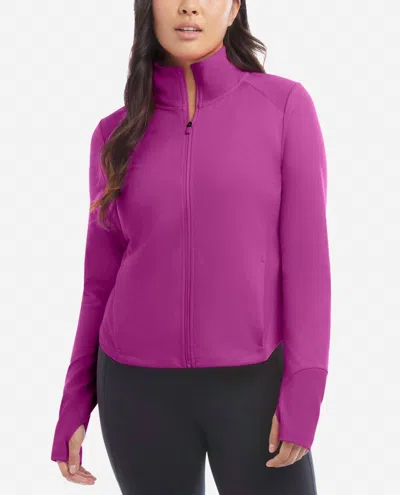 Danskin Full-zip Run Jacket In Vivid Viola In Purple