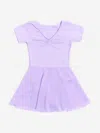 Danskin Girls Tendu Leotard With Skirt In Purple