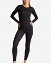 Danskin Hacci Layering Set With Leggings In Black Heather In Black