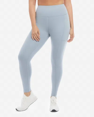 Danskin High Rise Bonded Leggings In Nebula In Blue