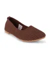 Danskin Hope Slip On Ballet Flats In Dark Brown