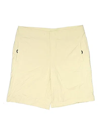 Pre-owned Danskin Khaki Shorts In Yellow