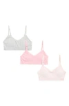 Danskin Kids' Assorted 3-pack Bralettes In Multi