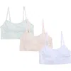 Danskin Kids' Assorted 3-pack Bralettes In Multi