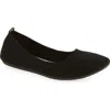 Danskin Knit Ballerina Flat In Black