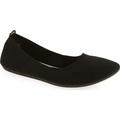 Danskin Knit Ballerina Flat In Black