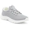 Danskin Lace-up Knit Sneaker In Grey/white