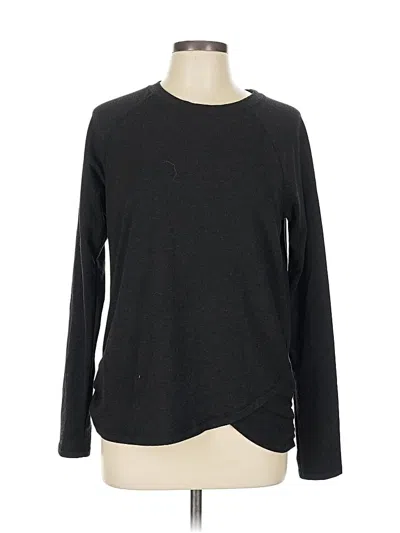 Pre-owned Danskin Long Sleeve T-shirt In Black