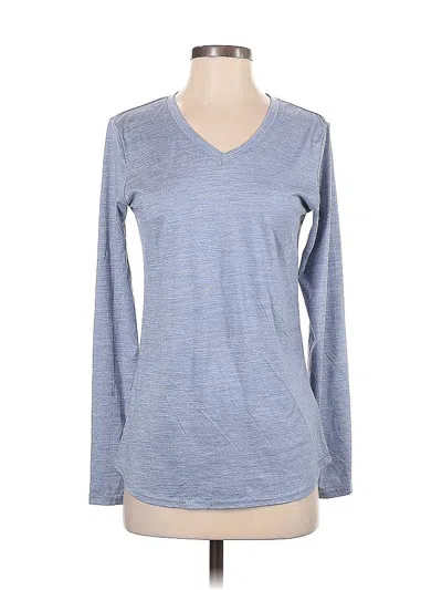 Pre-owned Danskin Long Sleeve T-shirt In Blue
