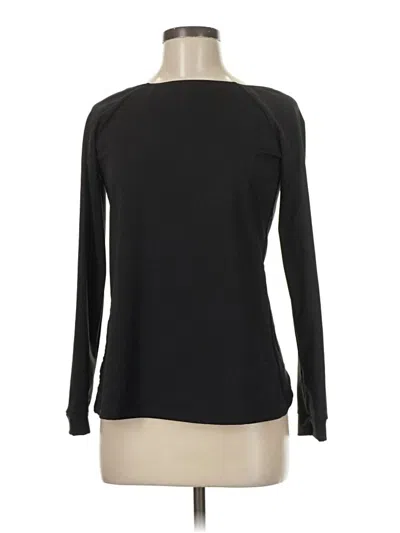 Pre-owned Danskin Long Sleeve Top Black Boatneck Tops