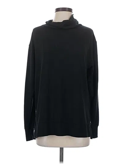 Pre-owned Danskin Long Sleeve Top Black Turtleneck Tops