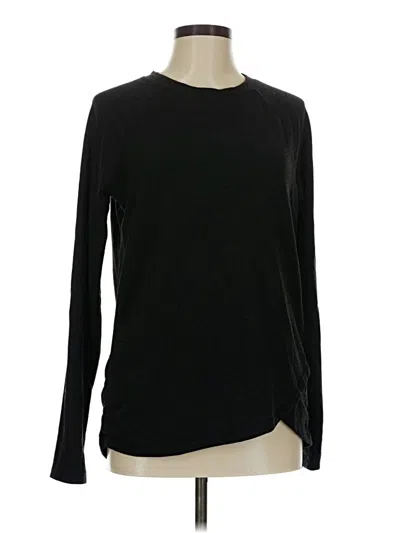 Pre-owned Danskin Long Sleeve T-shirt In Black