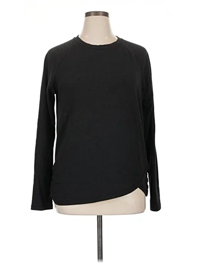 Pre-owned Danskin Long Sleeve T-shirt In Black