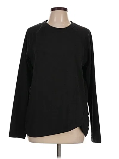 Pre-owned Danskin Long Sleeve T-shirt In Black
