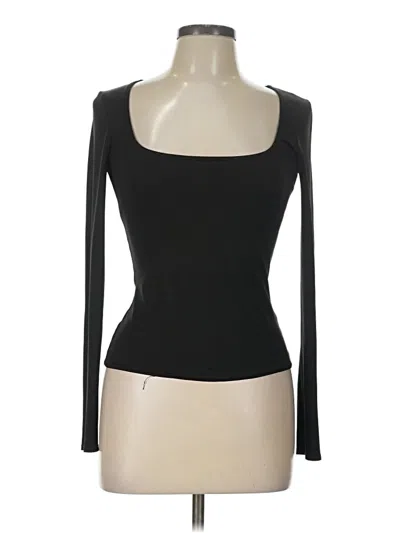 Pre-owned Danskin Long Sleeve T-shirt In Black