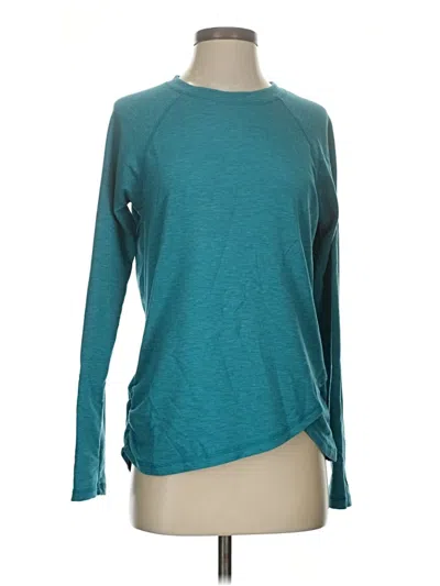 Pre-owned Danskin Long Sleeve T-shirt In Blue