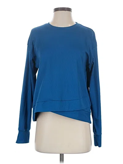 Pre-owned Danskin Long Sleeve T-shirt In Blue