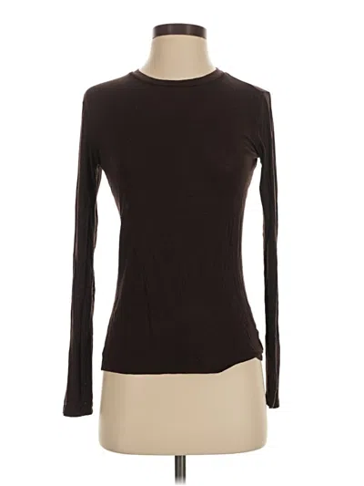 Pre-owned Danskin Long Sleeve T-shirt In Brown