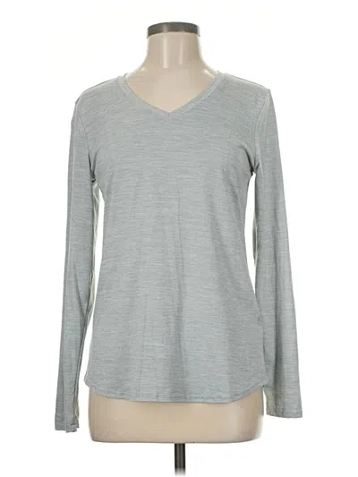 Pre-owned Danskin Long Sleeve T-shirt In Gray