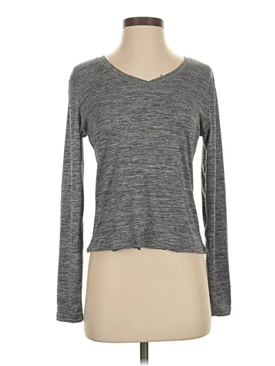 Pre-owned Danskin Long Sleeve T-shirt In Gray