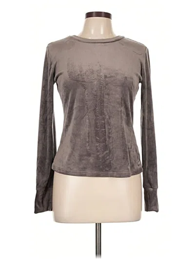Pre-owned Danskin Long Sleeve T-shirt In Gray
