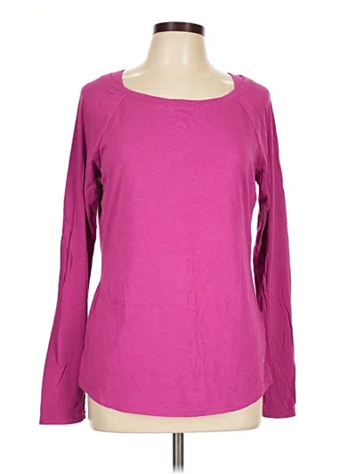 Pre-owned Danskin Long Sleeve T-shirt In Pink