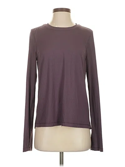 Pre-owned Danskin Long Sleeve T-shirt In Purple