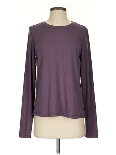 Pre-owned Danskin Long Sleeve T-shirt In Purple