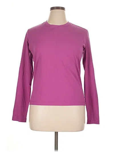 Pre-owned Danskin Long Sleeve T-shirt In Purple