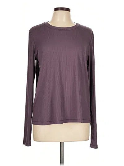 Pre-owned Danskin Long Sleeve T-shirt In Purple