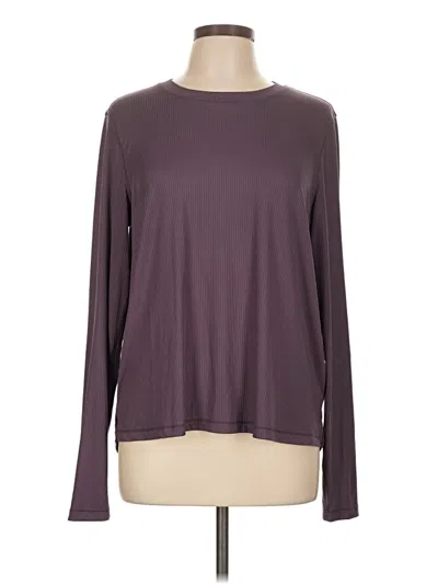 Pre-owned Danskin Long Sleeve T-shirt In Purple