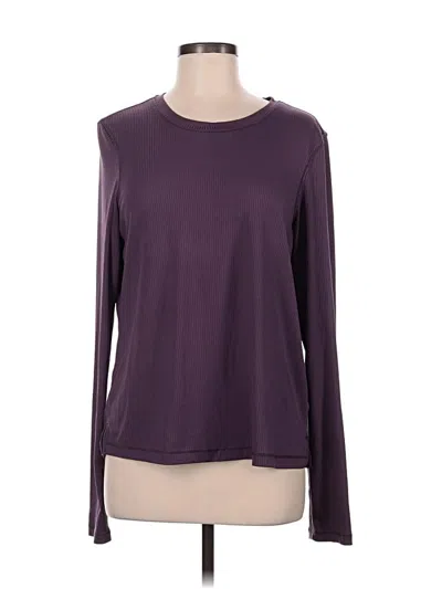 Pre-owned Danskin Long Sleeve T-shirt In Purple