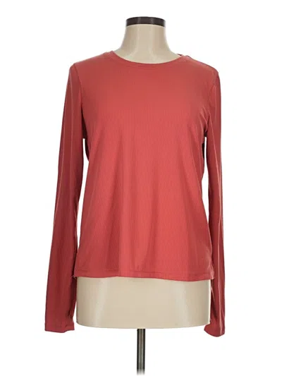 Pre-owned Danskin Long Sleeve T-shirt In Red
