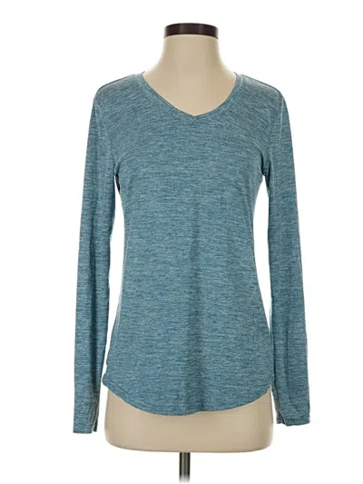 Pre-owned Danskin Long Sleeve T-shirt In Teal