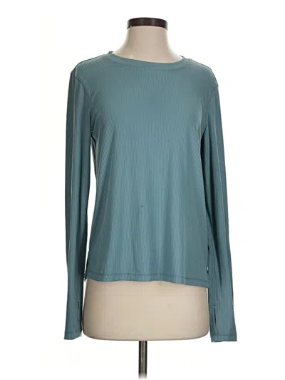 Pre-owned Danskin Long Sleeve T-shirt In Teal