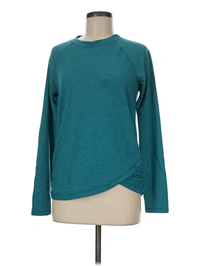Pre-owned Danskin Long Sleeve T-shirt In Teal