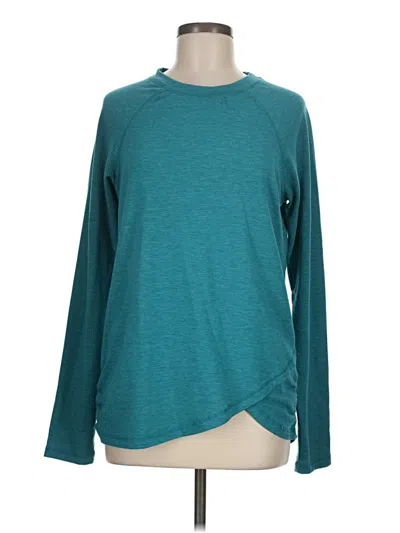 Pre-owned Danskin Long Sleeve T-shirt In Teal
