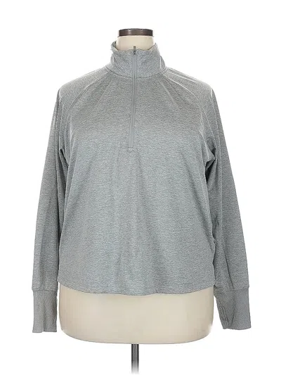 Pre-owned Danskin Long Sleeve Turtleneck In Gray