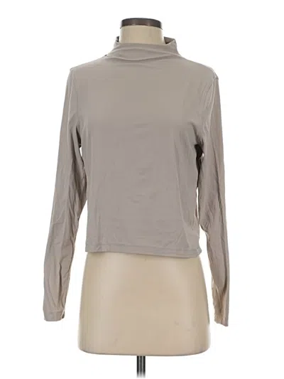 Pre-owned Danskin Long Sleeve Turtleneck In Gray