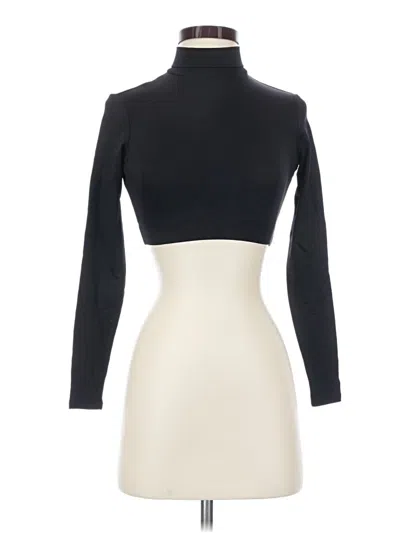 Pre-owned Danskin Long Sleeve Turtleneck In Ivory