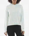 Danskin Mottled Tie Dye Hoodie In Crystal Turquoise In Multi