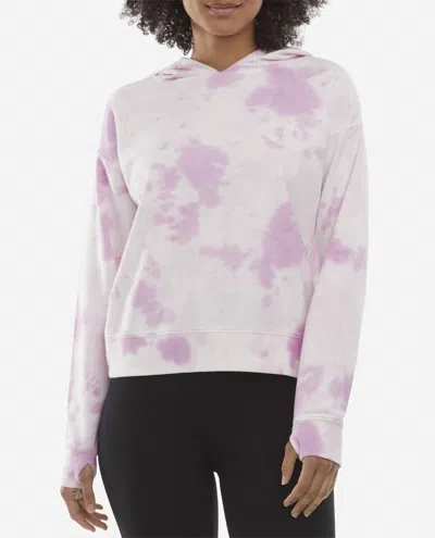 Danskin Mottled Tie Dye Hoodie In Orchid Glaze In Multi