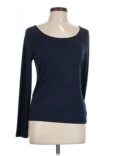 Pre-owned Danskin Now 3/4 Sleeve T-shirt In Blue