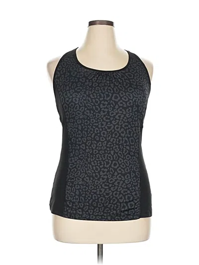Pre-owned Danskin Now Active Tank Top In Black