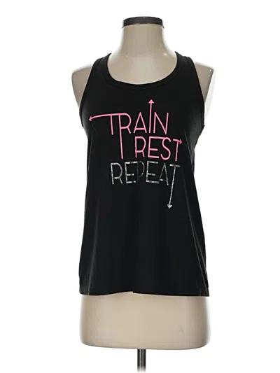 Pre-owned Danskin Now Active Tank Top In Black